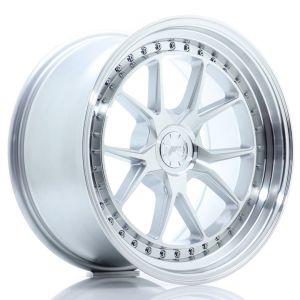 JR-Wheels JR39 Felgen 18 Zoll 9.5J ET15-35 Custom PCD Flow Form Silver Machined Face