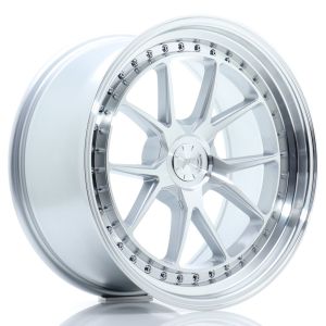 JR-Wheels JR39 Felgen 19 Zoll 9.5J ET15-35 Custom PCD Flow Form Silver Machined Face