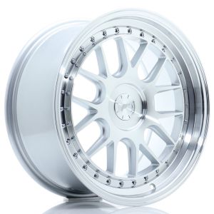 JR-Wheels JR40 Felgen 18 Zoll 8.5J ET15-35 Custom PCD Silver Machined Face
