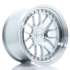 JR-Wheels JR40 Felgen 19 Zoll 11J ET15-22 Custom PCD Silver Machined Face