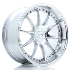 JR-Wheels JR41 Felgen 19 Zoll 9.5J ET12-22 Custom PCD Silver Machined Face