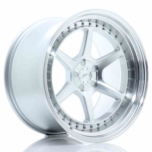 JR-Wheels JR43 Felgen 19 Zoll 11J ET0-25 Custom PCD Flow Form Silver Machined Face
