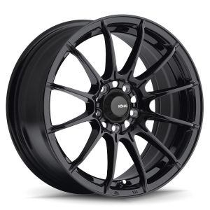 König Dial In Felgen 15 Zoll 9J ET35 4x100 Flow Form Gloss Black