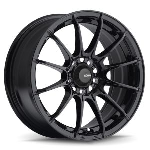 König Dial In Felgen 15 Zoll 7J ET35 4x100 Flow Form Gloss Black