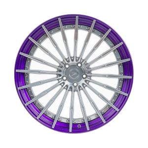 Z-Performance ZP Modular 2 Felgen 22 Zoll 10.5J ET12 5x112 Tief konkav Pur Aluminium Purple Lip