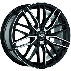 MSW MSW 72 Felgen 17 Zoll 7J ET45 5x108 Glanz Schwarz Machined