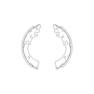 Ashuki Hinten Bremsbacken OEM Honda Civic,Del Sol