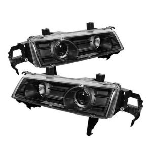 Sonar Scheinwerfer Angel Eyes Schwarzes Gehäuse Honda Prelude