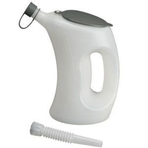 Pressol Ausgusskanne Mit Deckel, Kappe und Flexlauf Weiss 2 Liter