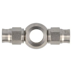 QSP Banjo Verbinder Double Silber 10.2mm Edelstahl