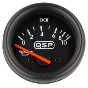 QSP Anzeige Schwarz 52mm Öldruck