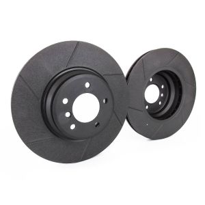 Rotinger Hinten Bremsscheiben Graphite Line T5 Sport gebohrt geschlitzt Schwarz 282mm Honda Integra