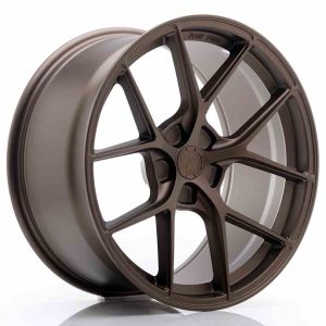 JR-Wheels SL01 Super Light Felgen 19 Zoll 9J ET20-35 Custom PCD Flow Form Flat Bronze