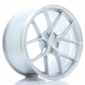JR-Wheels SL01 Super Light Felgen 19 Zoll 9J ET20-35 Custom PCD Flow Form Flat Silver