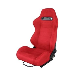 Simoni Racing Verstellbarer Sitz Rote Kreuzstichnaht Type-R Style Rot