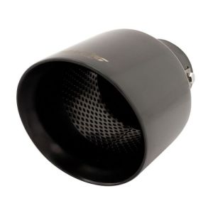 Simoni Racing Auspuffspitze 38-63mm Rund Schwarz Edelstahl