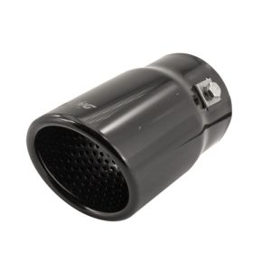Simoni Racing Auspuffspitze Oval Schwarz Edelstahl