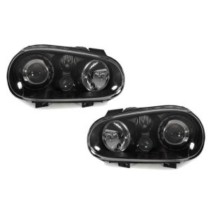 DEPO Vorne Scheinwerfer Schwarzes Gehäuse Volkswagen Golf