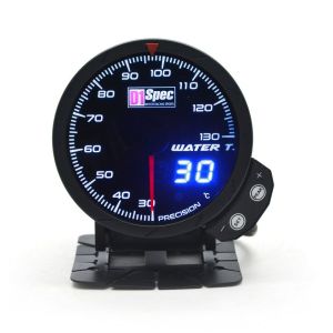 D1 Spec Anzeige Version 3 Schwarz 60mm Wassertemperatur